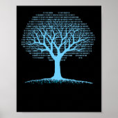 Binärer Tree-Computer-Coding-T - Shirt Poster (Vorne)