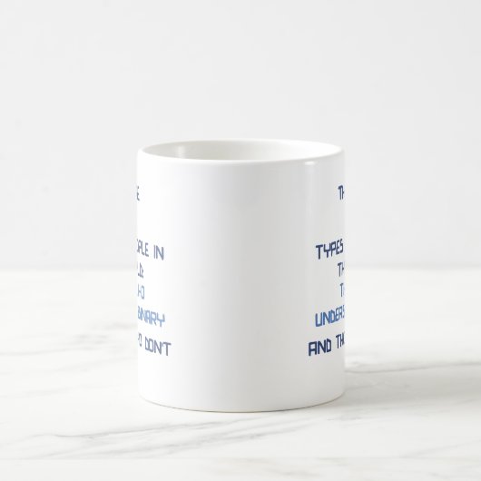 binärer Witz Kaffeetasse (Mittel)