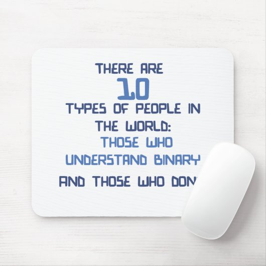 binärer Witz Mousepad (Mit Mouse)