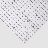 Binäres Code-Tissue-Papier Seidenpapier (Detail)