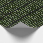 Binäres Codemuster Geschenkpapier (Ecke)