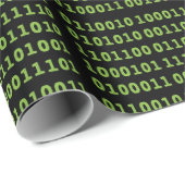 Binäres Codemuster Geschenkpapier (Rolleneckpunkt)