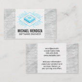 Binärkode | AI Chip Tech Visitenkarte (Vorne/Hinten)