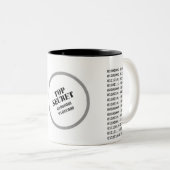 Binärkode des Master-Computerprogramms AH2009 Zweifarbige Tasse (VorderseiteRechts)