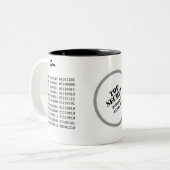 Binärkode des Master-Computerprogramms AH2009 Zweifarbige Tasse (Vorderseite Links)