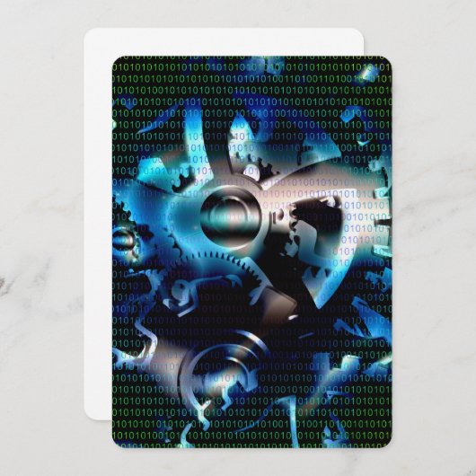 Binärkode Einladung (Vorne/Hinten)