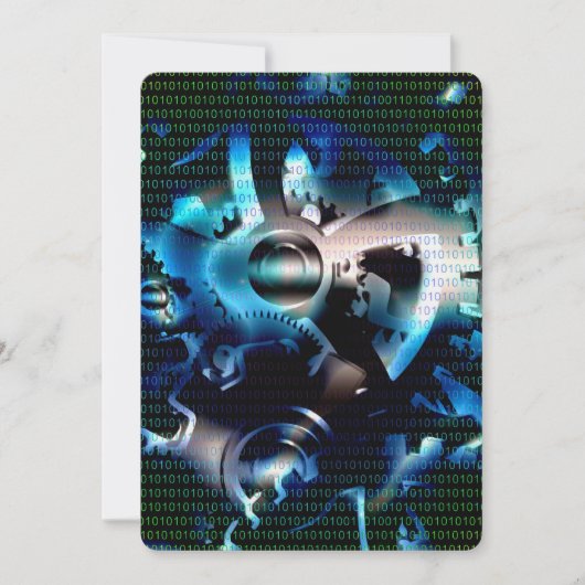 Binärkode Einladung (Vorderseite)