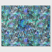 Binärkode Geschenkpapier (Flach)