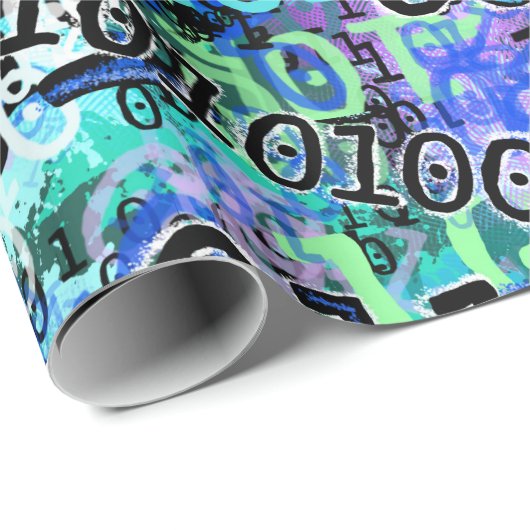 Binärkode Geschenkpapier (Rolleneckpunkt)