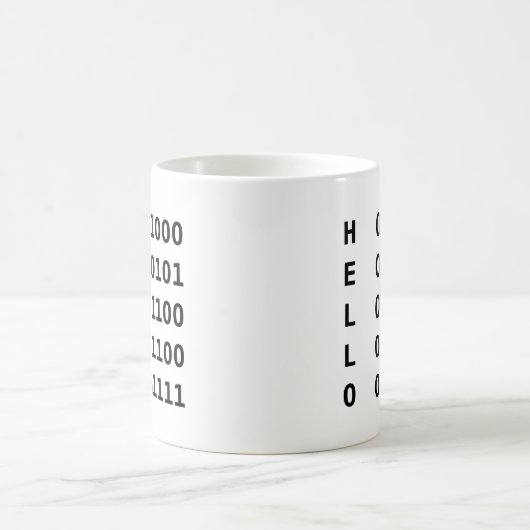 Binärkode Kaffeetasse (Mittel)