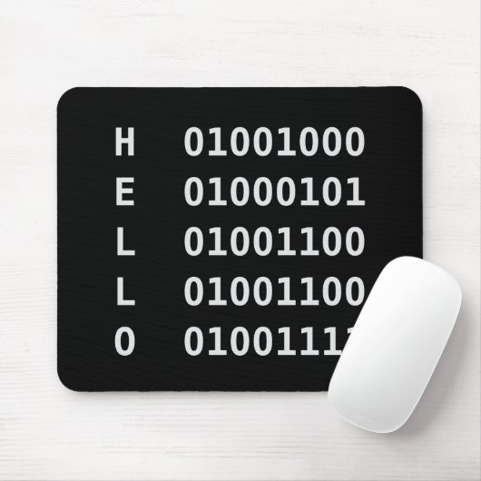 Binärkode Mousepad (Mit Mouse)