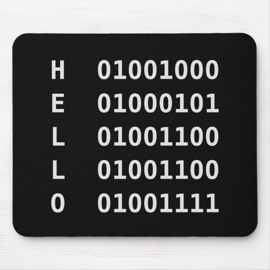 Binärkode Mousepad (Vorne)