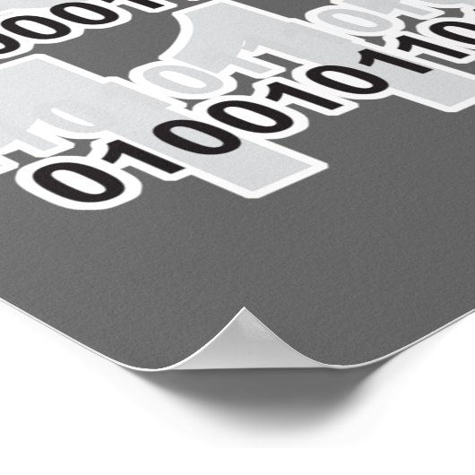 Binärkode Poster (Ecke)