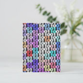 Binärkode Postkarte (Stehend Vorderseite)