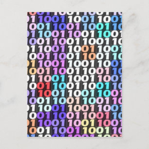 Binärkode Postkarte