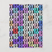 Binärkode Postkarte (Vorderseite)