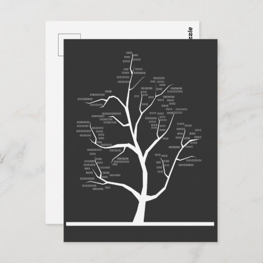 Binärkode-Struktur des Informatiklehrers Postkarte (Vorne/Hinten)