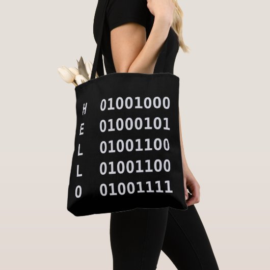 Binärkode Tasche (Von Nahem)