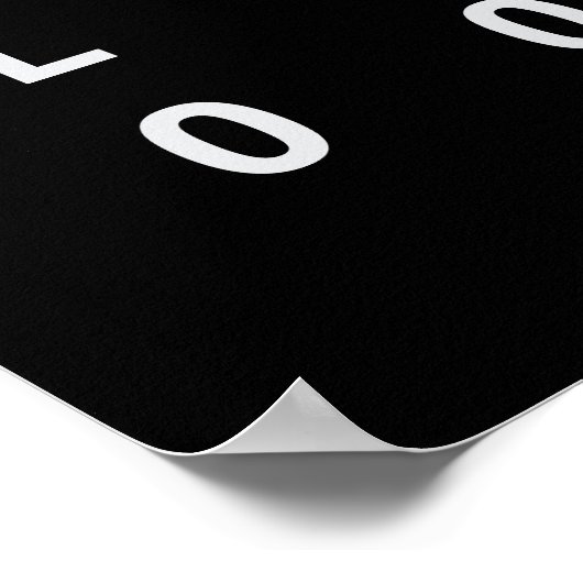 Binärkodeposter Poster (Ecke)