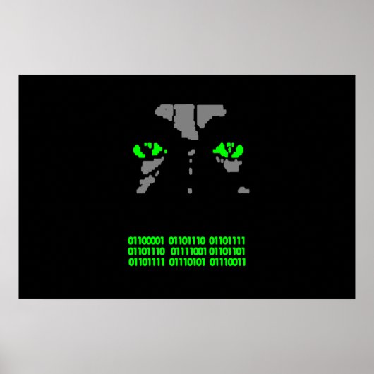 Binärkodeposter Poster (Vorne)