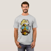 Binärschaumstoff mit Sonnenschutzbrille T-Shirt (Vorne ganz)