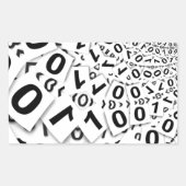 BINÄRSYSTEM RECHTECKIGER AUFKLEBER (Vorderseite)