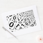 BINÄRSYSTEM RECHTECKIGER AUFKLEBER (Umschlag)