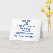 Binärwitz Karte (Gelbe Blume)