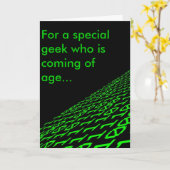 Binary 21. Geburtstagskarte Karte (Gelbe Blume)