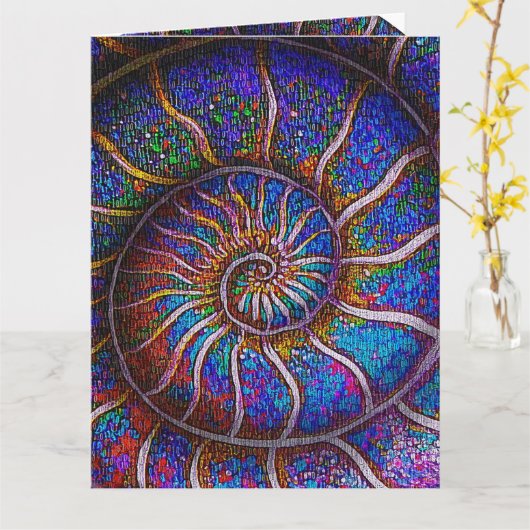 Binary Ammonit Karte (Gelbe Blume)