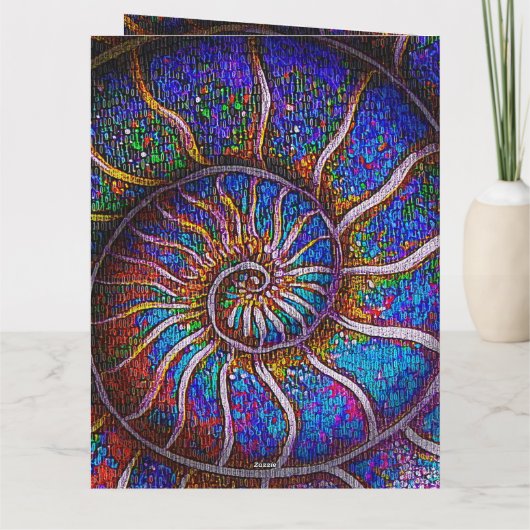 Binary Ammonit Karte (Rückseite)