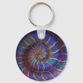 Binary Ammonit Schlüsselanhänger (Vorderseite)