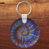 Binary Ammonit Schlüsselanhänger (Vorderseite)