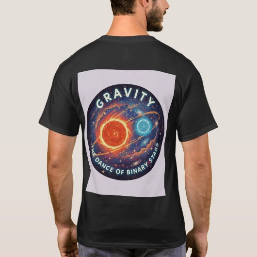 Binary Ballet: Gravity's Embrace T-Shirt (Rückseite)