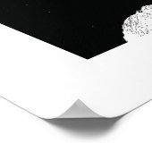 Binary Black and White, Fürteventura Poster (Ecke)