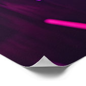 Binary Bliss: Synthwave Euphoria Poster (Ecke)