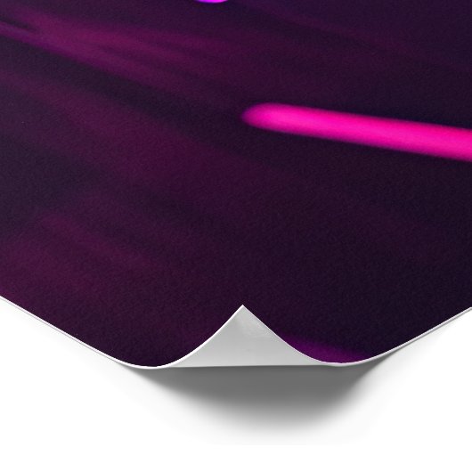 Binary Bliss: Synthwave Euphoria Poster (Ecke)