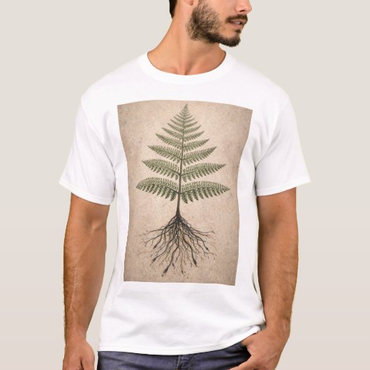 Binary Botany - Matrix Coding Abstract Nature Art T-Shirt (Vorderseite)