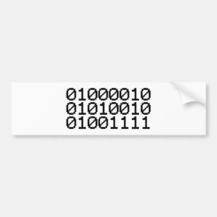 BINARY BRO AUTOAUFKLEBER