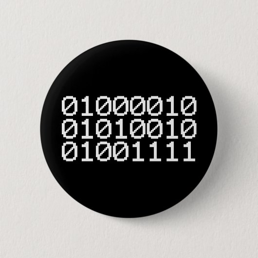 BINARY BRO BUTTON (Vorderseite)