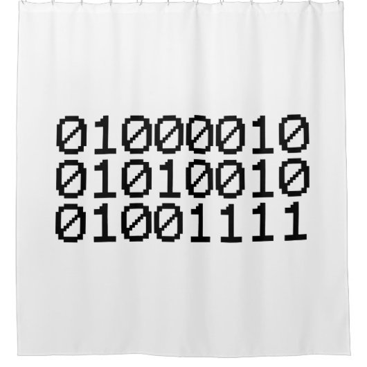 BINARY BRO DUSCHVORHANG (Vorderseite)