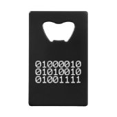 BINARY BRO GELDKARTEN FLASCHENÖFFNER (Vorderseite)