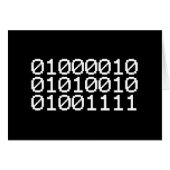 BINARY BRO GREETING CARD (Vorderseite (Horizontal))