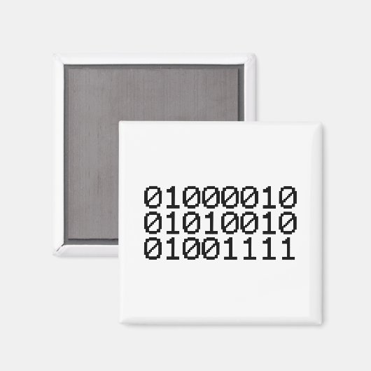 BINARY BRO MAGNET (Vorderseite/Rückseite)