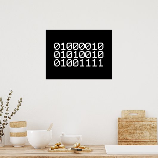 BINARY BRO POSTER (Küche)