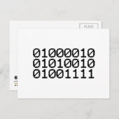 BINARY BRO POSTKARTE (Vorne/Hinten)