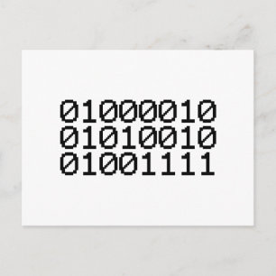 BINARY BRO POSTKARTE