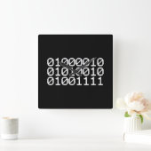 BINARY BRO QUADRATISCHE WANDUHR (Zuhause)