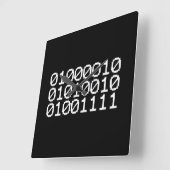 BINARY BRO QUADRATISCHE WANDUHR (Winkel)