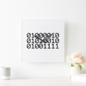 BINARY BRO QUADRATISCHE WANDUHR (Zuhause)